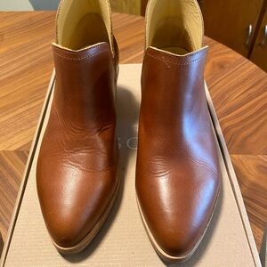 Nisolo Everyday Bootie in brandy 9.5